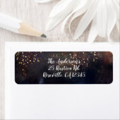 スパークリー自然ウォーター素朴カラーモダングラムパーティー ラベル (インサイチュ)