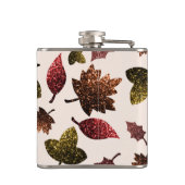 スパークリー葉秋秋パターンモノグラム フラスク (裏面)