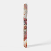 スパークリー蝶とバラ iPhone 15ケース (右側面)