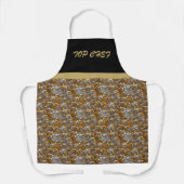 スパークリー装飾金ゴールド&シルバー エプロン (正面)