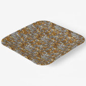 スパークリー装飾金ゴールド&シルバー ペーパープレート (傾斜あり)