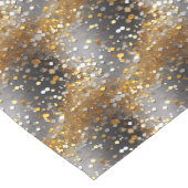 スパークリー装飾金ゴールド&シルバー ロングテーブルランナー (コーナー)