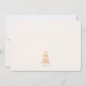 スパークリー誕生日パーティー 招待状 (裏面)