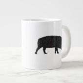 スパークリー豚マグカップ ジャンボコーヒーマグカップ (正面右)