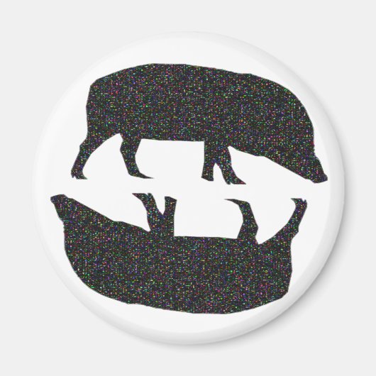 スパークリー豚マグネット マグネット (正面)