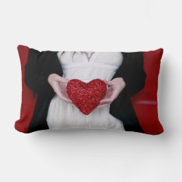 スパークリー赤恋ハート（バレンタインデー） ランバークッション