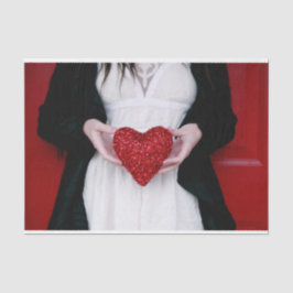 スパークリー赤恋ハート（バレンタインデー） 薄葉紙