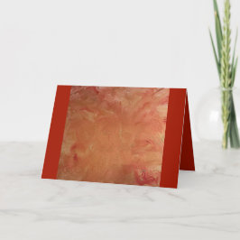 スパークリー金ゴールドと赤いグリーティングカード サンキューカード