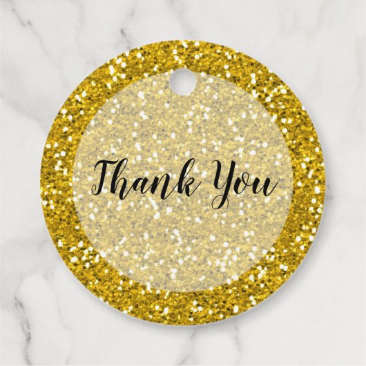 スパークリー金ゴールドグリッターレットラブスパークル フェイバータグ (裏面)