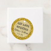 スパークリー金ゴールドグリッターレットラブスパークル フェイバータグ (インサイチュ)