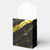 スパークリー金ゴールドブラックシック抽象芸術モノグラム フェイバーボックス (オープン)