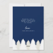 スパークリー金ゴールドブルーティズザシーズンクリスマスツリー シーズンカード (裏面)