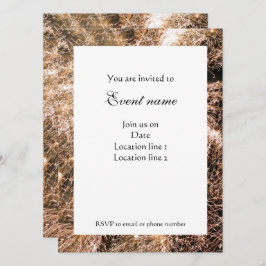 スパークリー金ゴールド花火抽象芸術 招待状