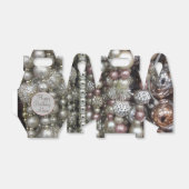 スパークリー銀とピンクの弦ビーズ フェイバーボックス (折り畳みなし)