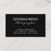 スパークリー銀グリッターパープル銀河系シテリア 名刺 (裏面)