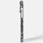 スパークリー銀モザイクマンダラきらきら光る抽象芸術 Case-Mate iPhoneケース (裏面 / 左)