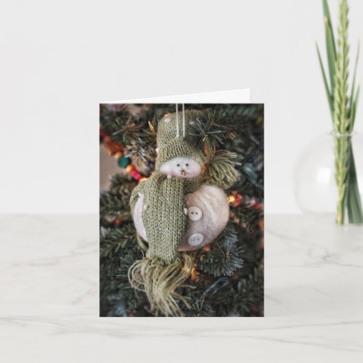 スパークリー雪だるまホリデーカード シーズンカード (正面)