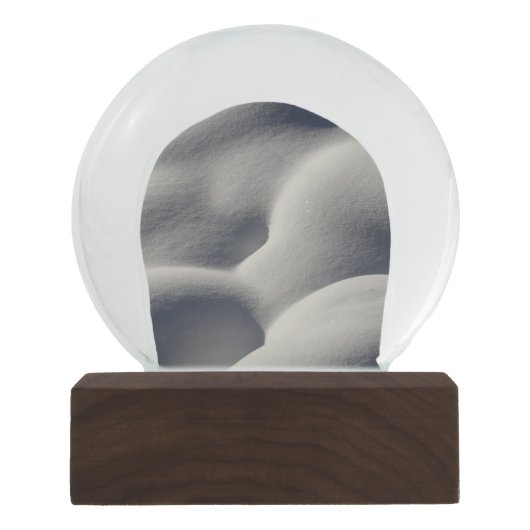 スパークリー雪山抽象芸術自然撮影 スノーグローブ (正面)