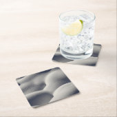 スパークリー雪山抽象芸術自然 スクエアペーパーコースター (インサイチュ)