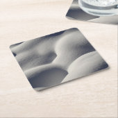 スパークリー雪山抽象芸術自然 スクエアペーパーコースター (アングル)