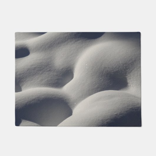スパークリー雪山抽象芸術自然 ドアマット (正面)