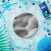 スパークリー雪山抽象芸術自然 ペーパープレート (パーティー)