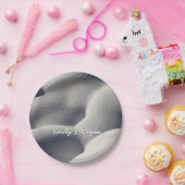 スパークリー雪山抽象芸術自然 ペーパープレート (パーティー)