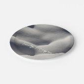 スパークリー雪山抽象芸術自然 ペーパープレート (アングル)