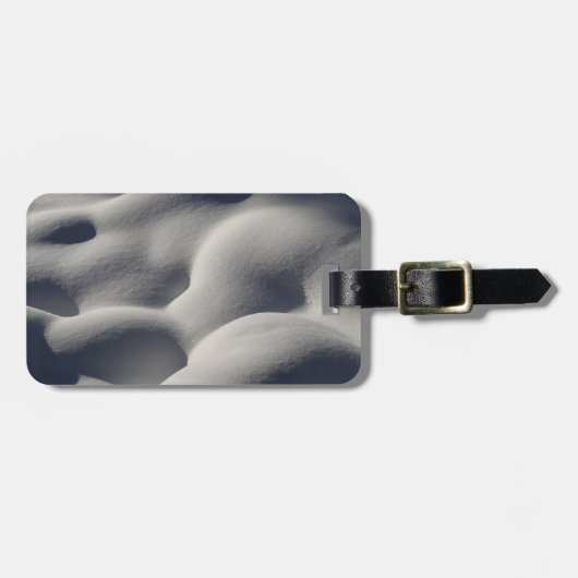 スパークリー雪山抽象芸術自然 ラゲッジタグ (正面横)