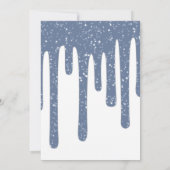 スパークリー青ドリップワックス50番誕生日 招待状 (裏面)