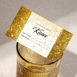 スパークリー魔法の砂どのように多くのキスブライダル エンクロージャーカード