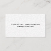 スパークリー・クリーン・ホーム | 六角タイル背景 名刺 (裏面)