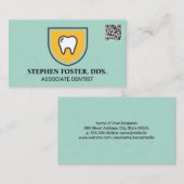 スパークリー ティース アイコン | QRコード 名刺 (正面/裏面)