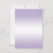 スパークリー パープル グリッター デコレーション バースデー セーブザデート (裏面)