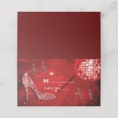 スパークリー・ヒール、ミュージック、ディスコ・ボール・パーティー プレイスカード (外部開封)