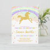 スパークリー&マジカルガールのパーティーカード 招待状 (スタンド正面)