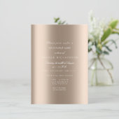 スパークリー メタリック ゴールド ブラック コンフェッティ アイボリー ベージュ 招待状 (スタンド正面)