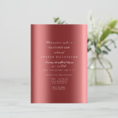 スパークリー メタリック ゴールド ブラック セピア コンフェッティ バーガンディ 招待状 (スタンド正面)