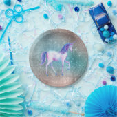 スパークリー・ユニコーン ペーパープレート (パーティー)