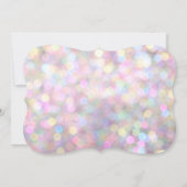 スパークリー レッツ フラミンゴ バースデー パーティー 招待状 (裏面)