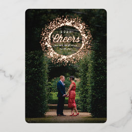 スパークリー ローズゴールド チェア ハッピー ニューイヤー 箔シーズンカード