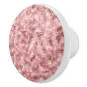 スパークリー ローズゴールド ピンク ラグジュアリー スパークル ガーリー セラミックノブ (右)