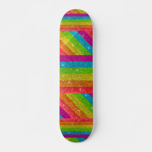 スパークリーLGBTQレインボーグリッターゲイプライドスパークルズ スケートボード
