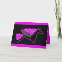 スパークリーUnicornペガサス誕生日カード サンキューカード