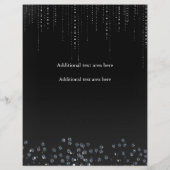 スパークルきらきら光るグラマーエレガントイベントフライヤーポスター チラシ (裏面)