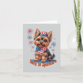 スパークルして生まれた - かわいい7月4日パーティーの招待状 招待状