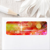 スパークルとシャインシェーブロン光線抽象芸術 ラベル (インサイチュ)