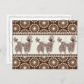 スパークルのプードル ポストカード (正面/裏面)