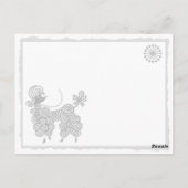 スパークルのプードル ポストカード (裏面)