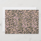 スパークルアンドシャインピンク金ゴールド誕生日招待状 招待状 (裏面)